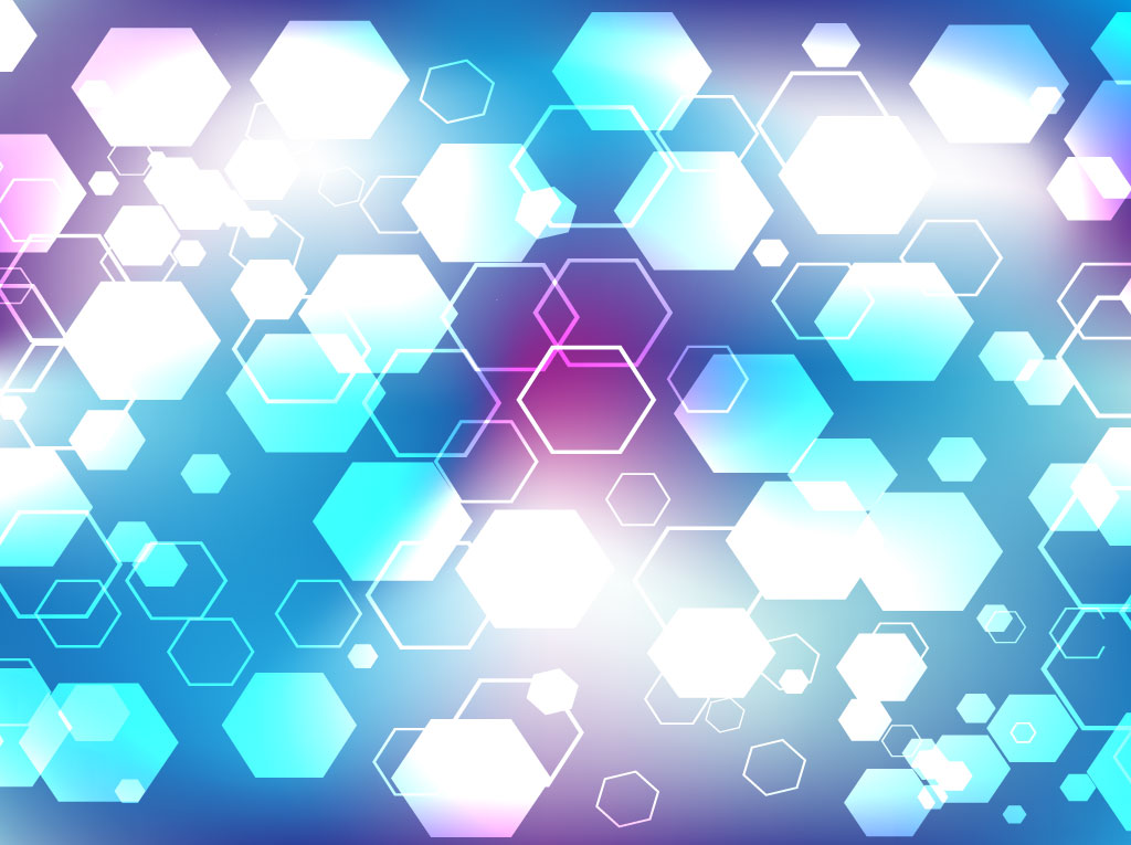 Blue Hexagon Background