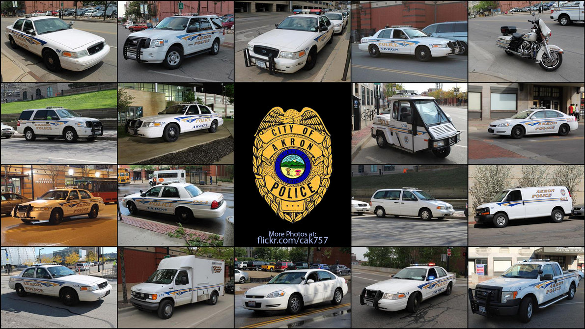 Akron Police Department Photo Collage Wallpaper By Seluryar On