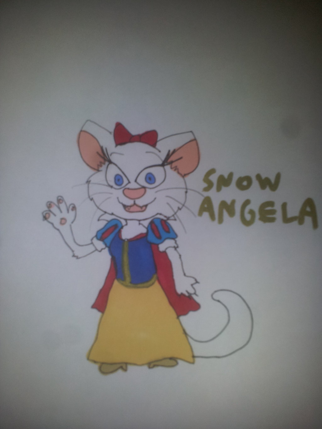 Talking Angela As Snow White By Pinocchiofan4ever On