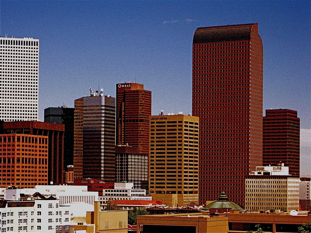 Skyline Of Downtown Denver Colorado Usa By Midimacman Large
