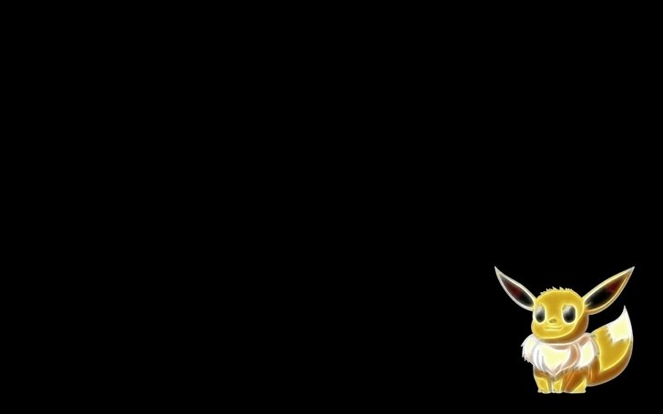 pokemon eevee simple background black background Animation Pokemon HD
