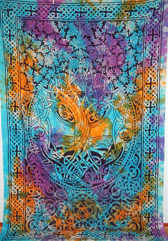 Hippie Tapestry Wallpaper Xl Wall Sized Tree