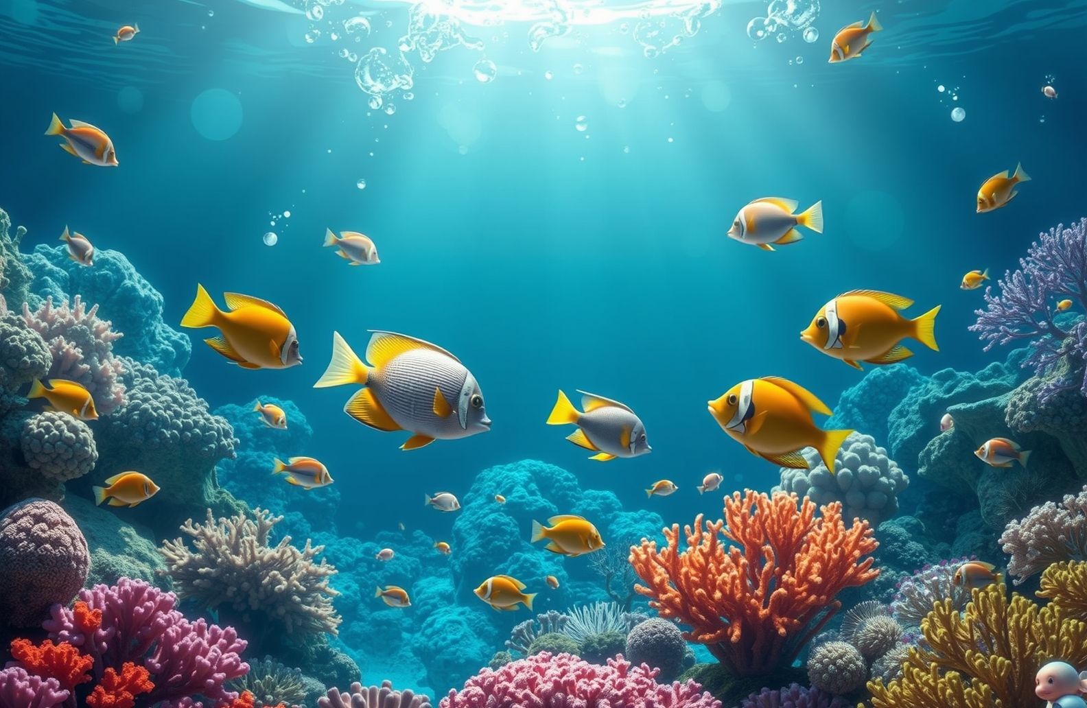 Fish Swimming Live Wallpaper