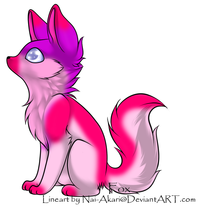Pink fox adoptable OPEN by Fox Wolf Adopts