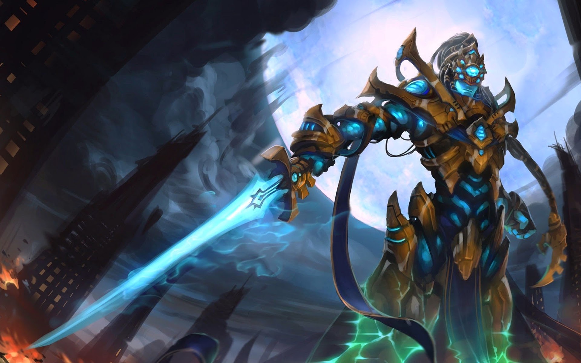 Yi Pulse Fire Skin League Of Legends Lol Champion Game Hd Wallpaper