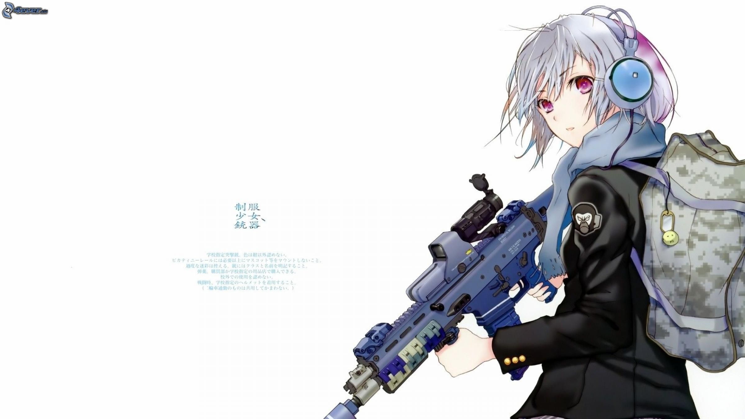 47 Anime Gun Wallpaper On Wallpapersafari