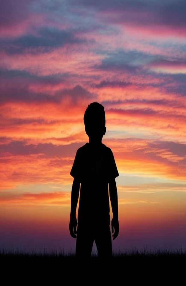 Shadow Boy Sunset Wallpaper