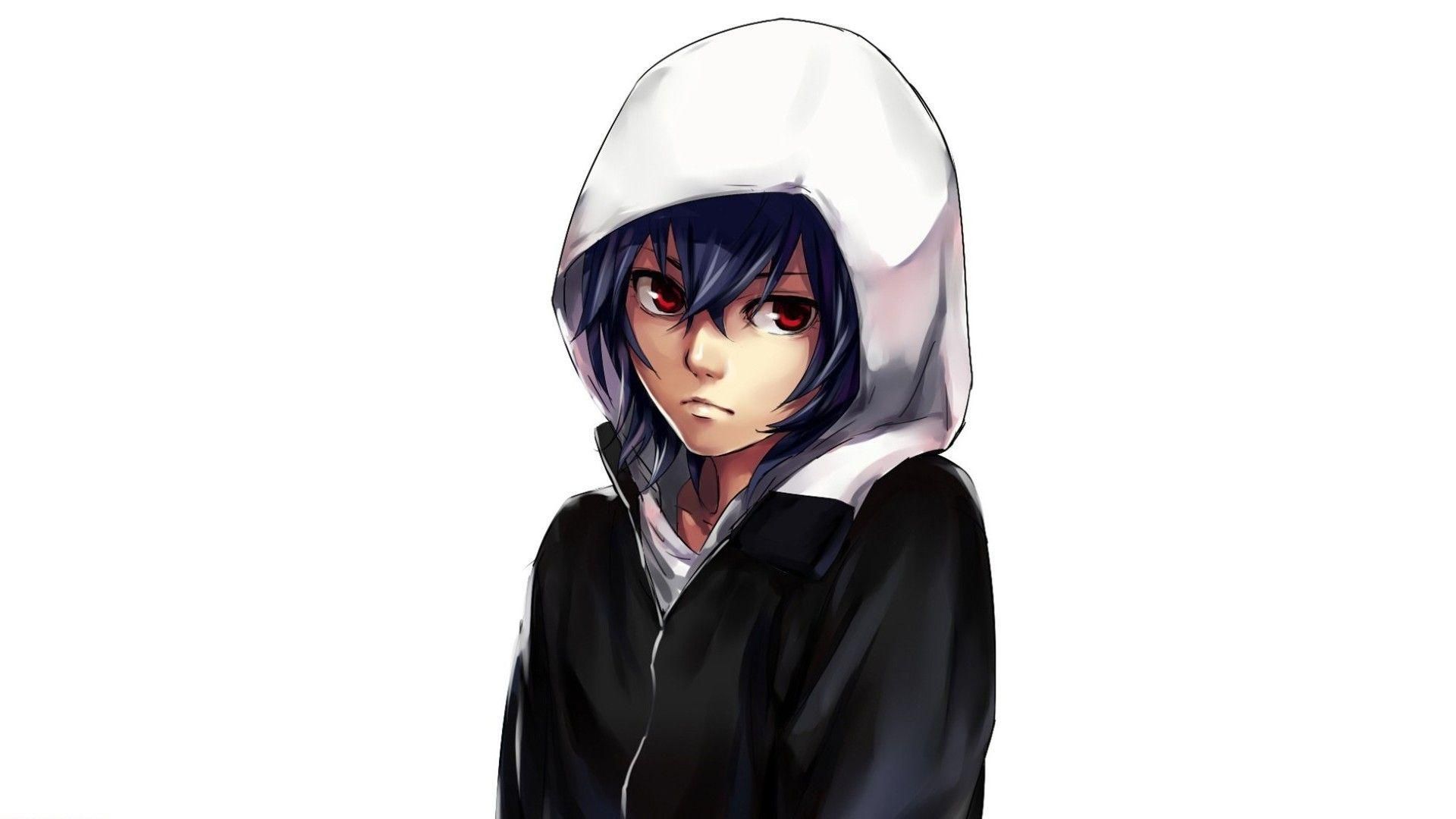 Download 44+ Anime Guy With Hoodie Wallpapers on WallpaperSafari