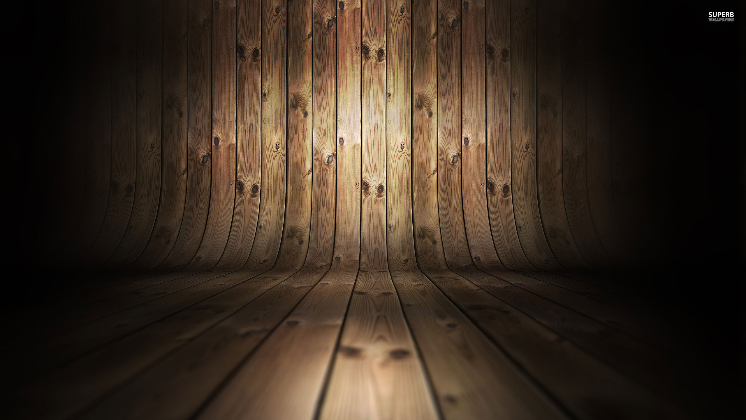 Curved Wood Wallpaper HD