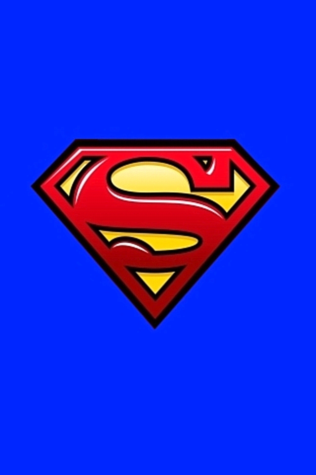 For iPhone Logos Wallpaper Superman