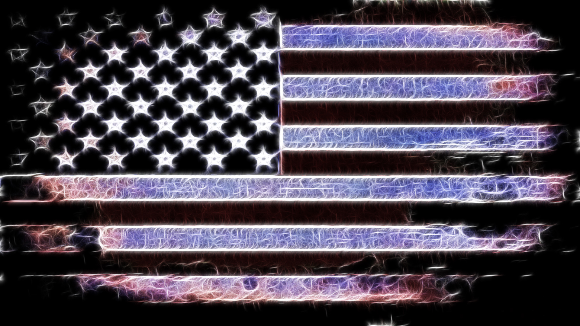 American Wallpaper Fractalius Flag Image
