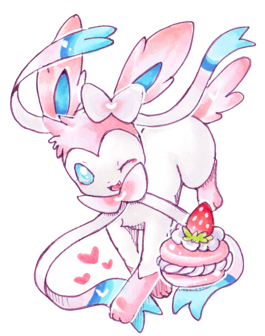 Sylveon Sharing A Pokepuff Possibly To Ash S Froakie Eevee