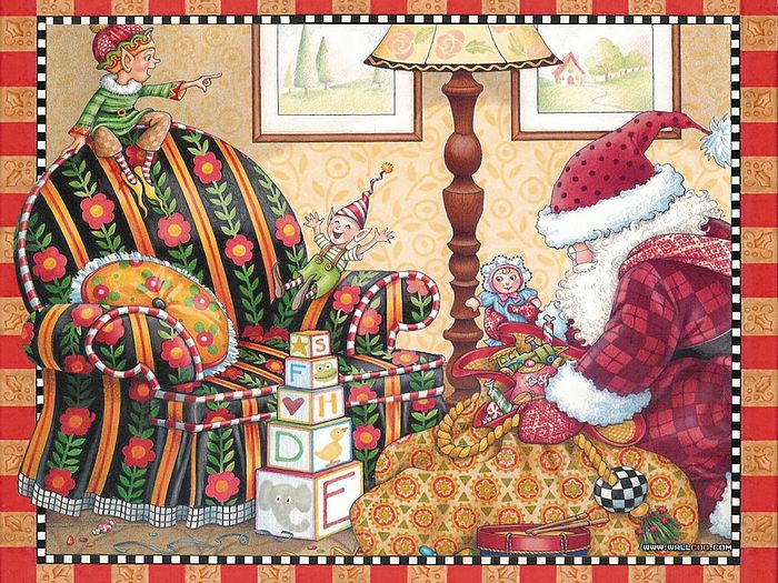 The Night Before Christmas Mary Engelbreit Illustration