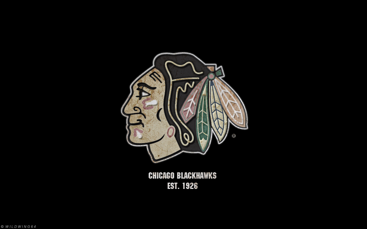 Chicago Blackhawks Metallic Logo Wallpaper By Wildwing64 On