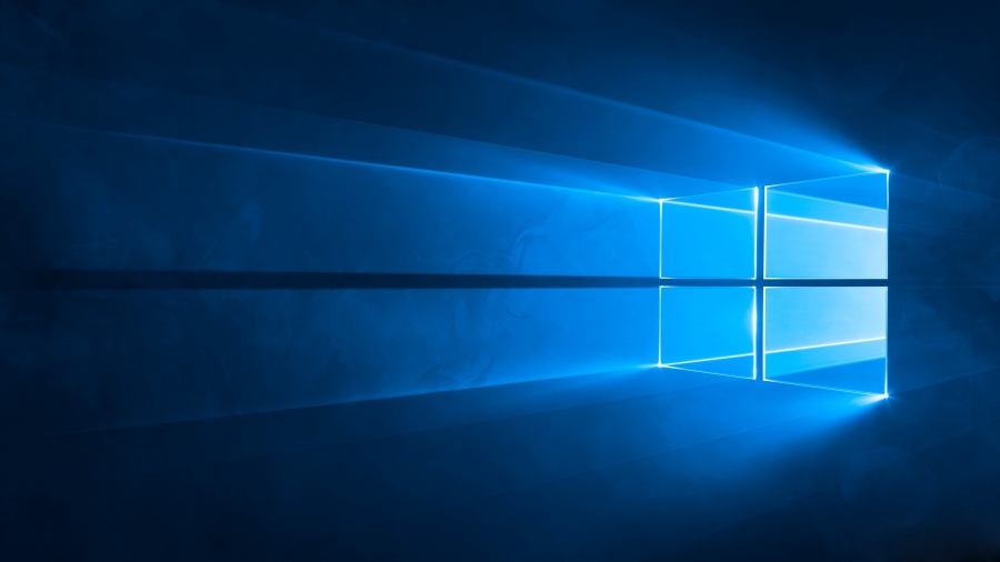 Windows 10 Blue Light Desktop Background 4K Wallpaper