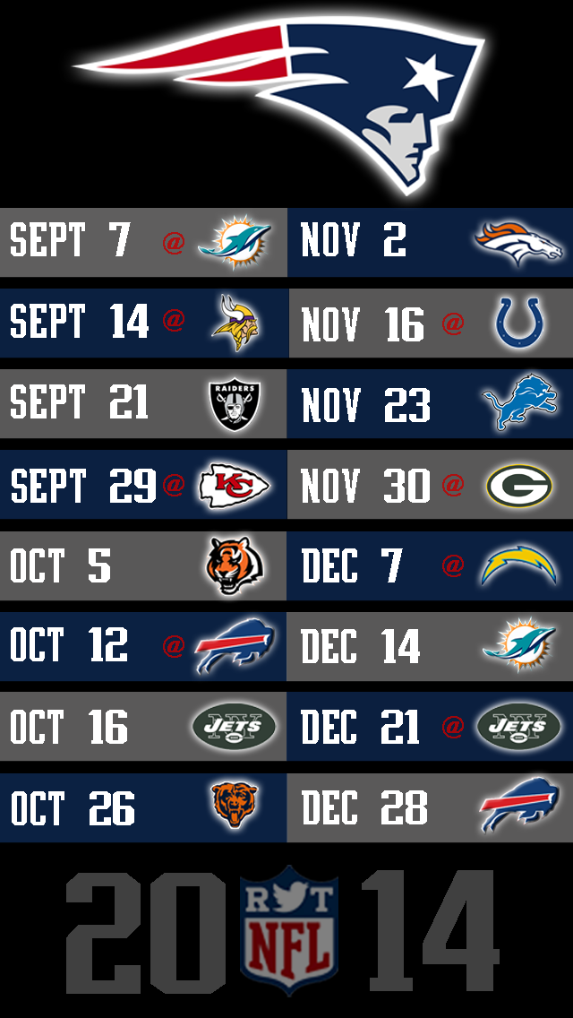 New England Patriots Schedule