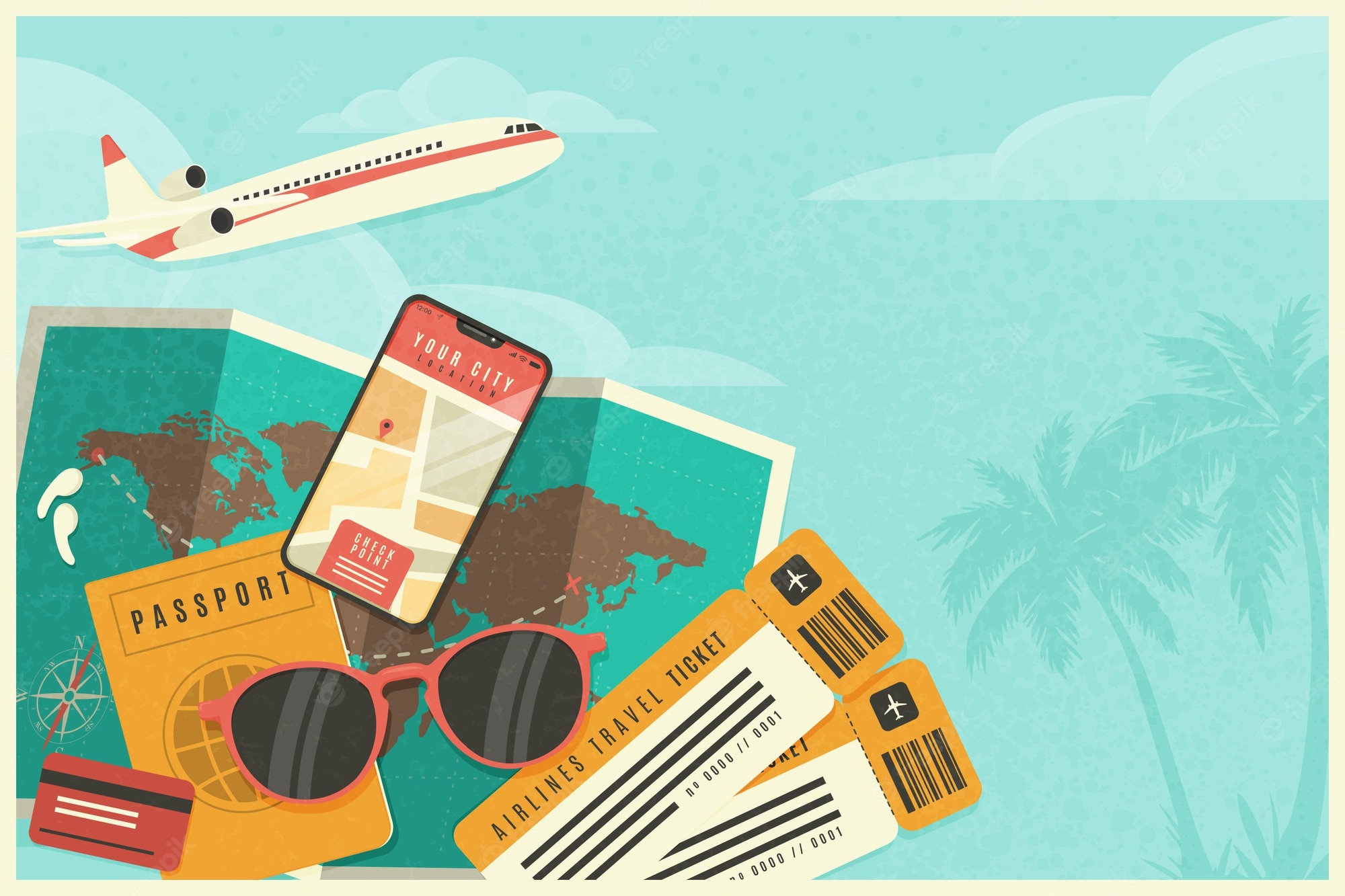 Travel Themed Wallpaper