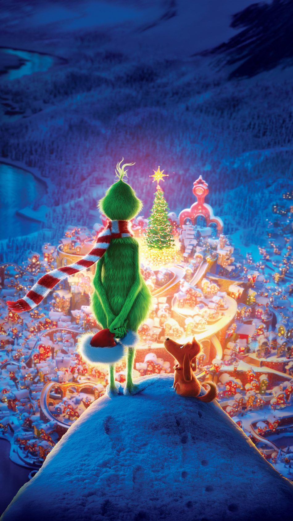 The Grinch Animation Mordeo Christmas Wallpaper iPhone
