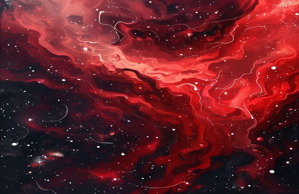 Red Space Wallpaper