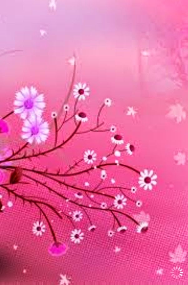 Flowers Wallpaper Pink