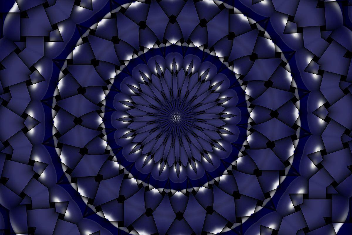 Blue Kaleidoscope Wallpaper HD