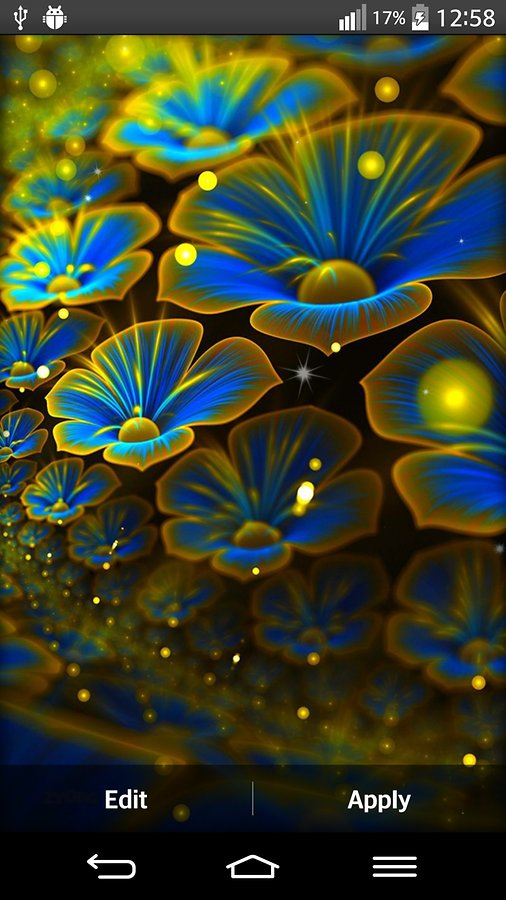 Glowing Flowers Live Wallpaper E4ca4d H900 Jpg