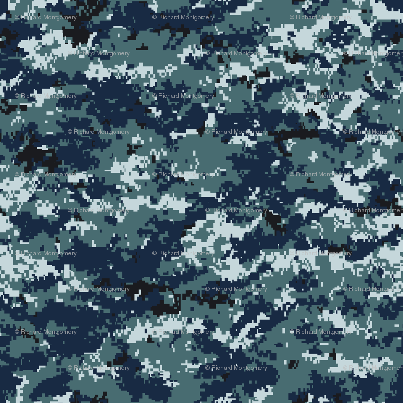 Navy Blue Digital Camo Nwu Wallpaper Ricraynor Spoonflower