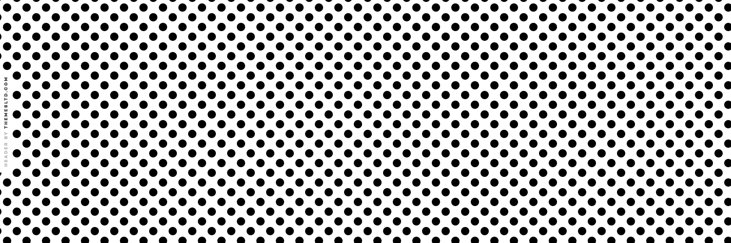 Black And White Medium Polka Dots Askfm Background   Polka Dot 1500x500