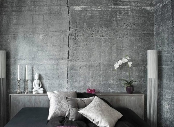 Concrete Wallpaper For An Original Industrial Look By Tom Haga