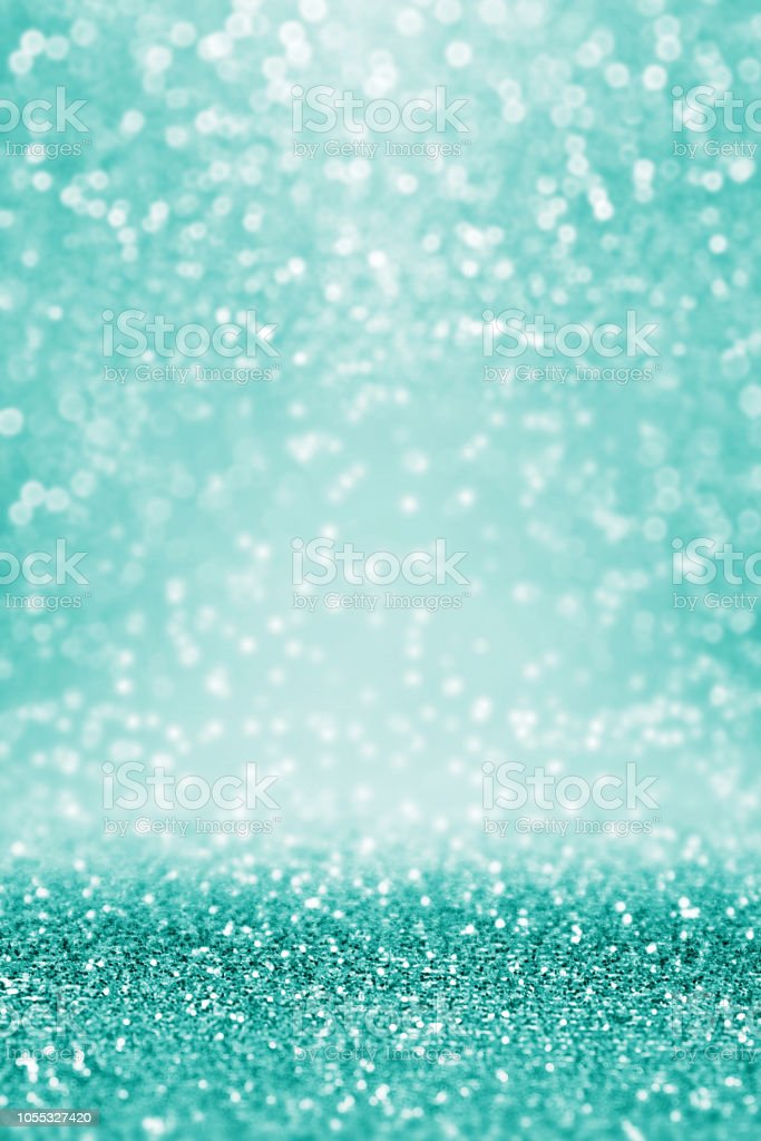 Teal Turquoise Aqua Glitter Background Texture Stock Photo