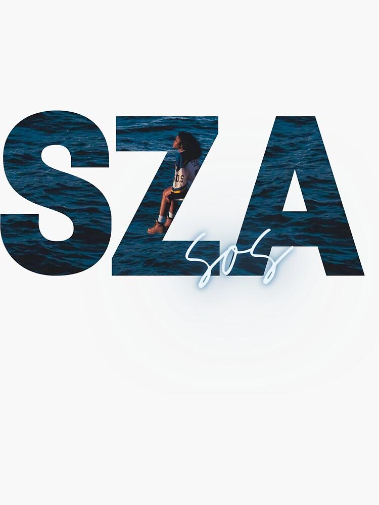 SZA SOS album cover Sticker for Sale by jackiedelo Redbubble