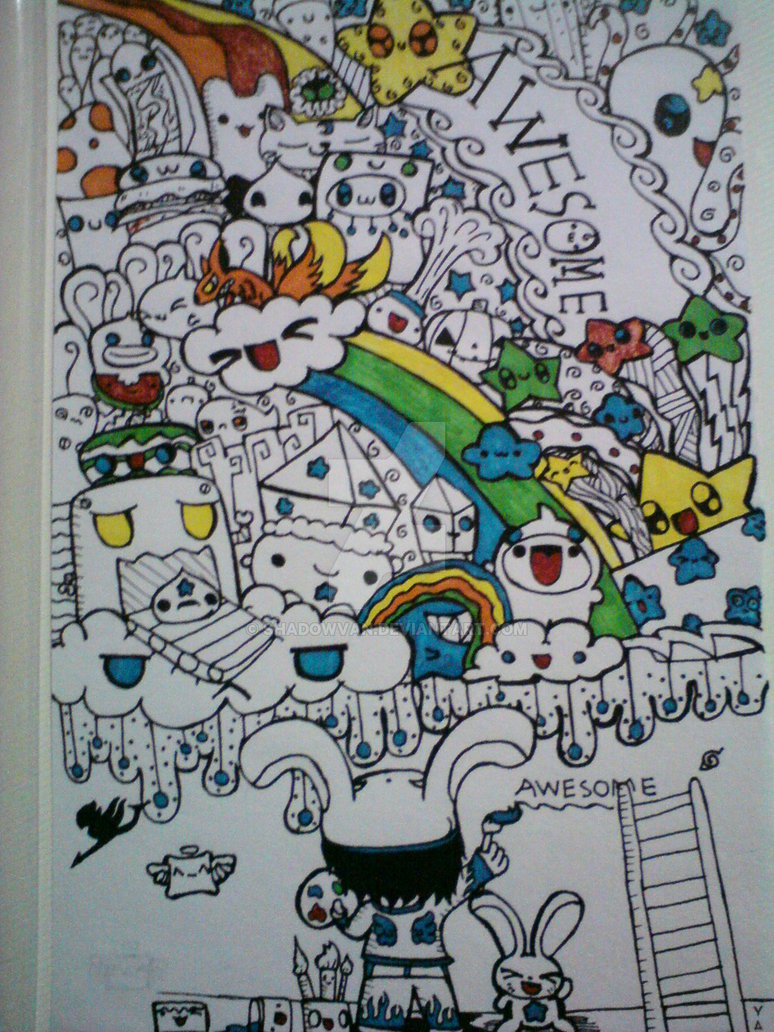 774x1032px Doodle Wallpaper For Walls WallpaperSafari