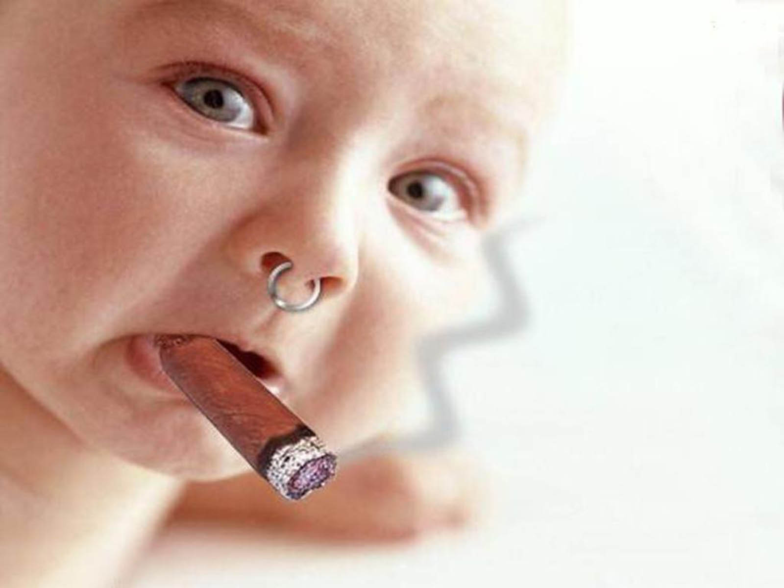 funny pics of babies smoking
