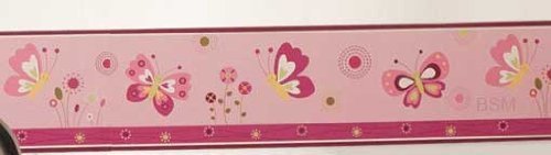 Originals Pink Butterfly Wallpaper Border Features Sweet Butterflies