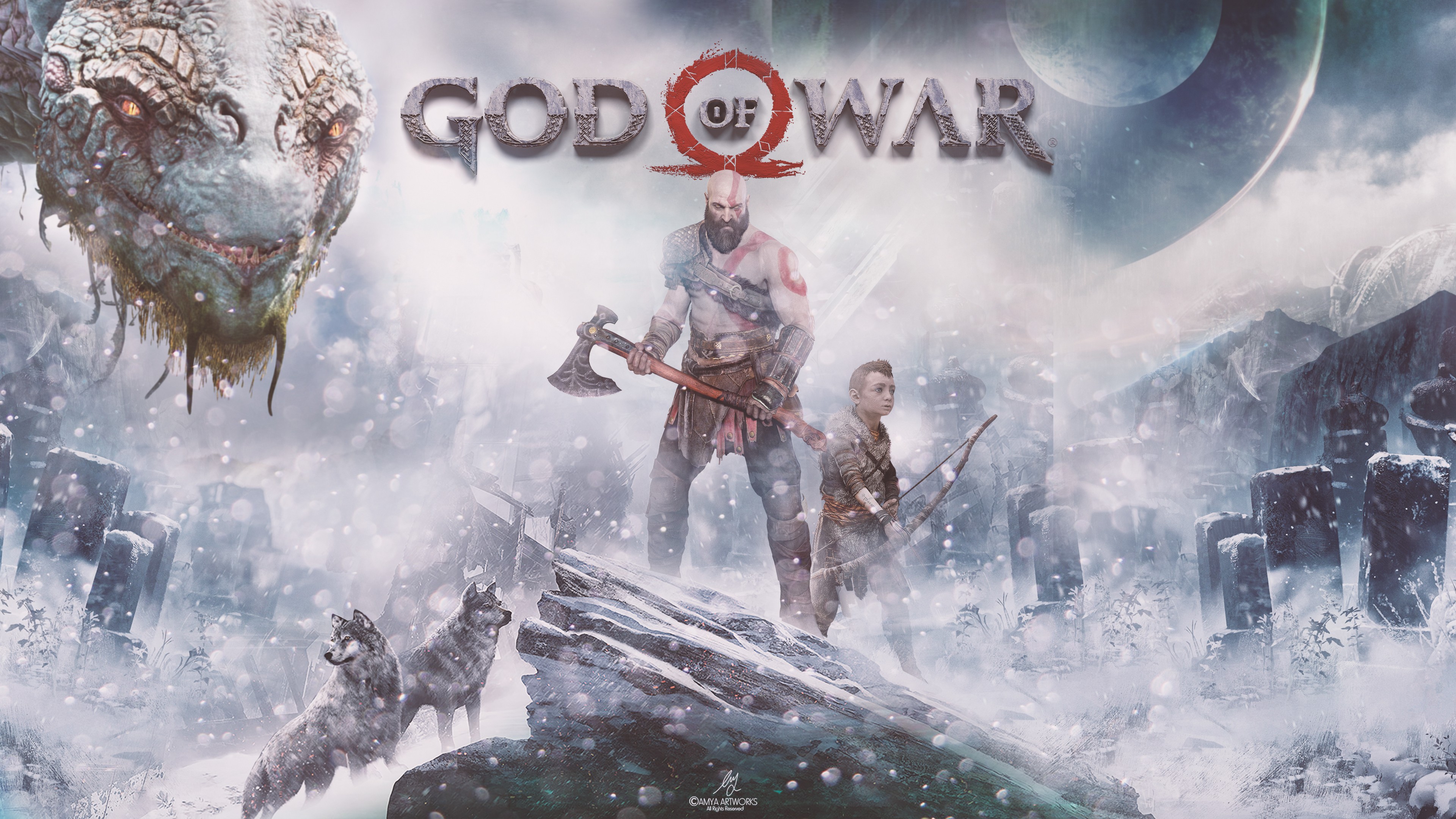 God Of War Ps4 4k HD Wallpaper Ultra