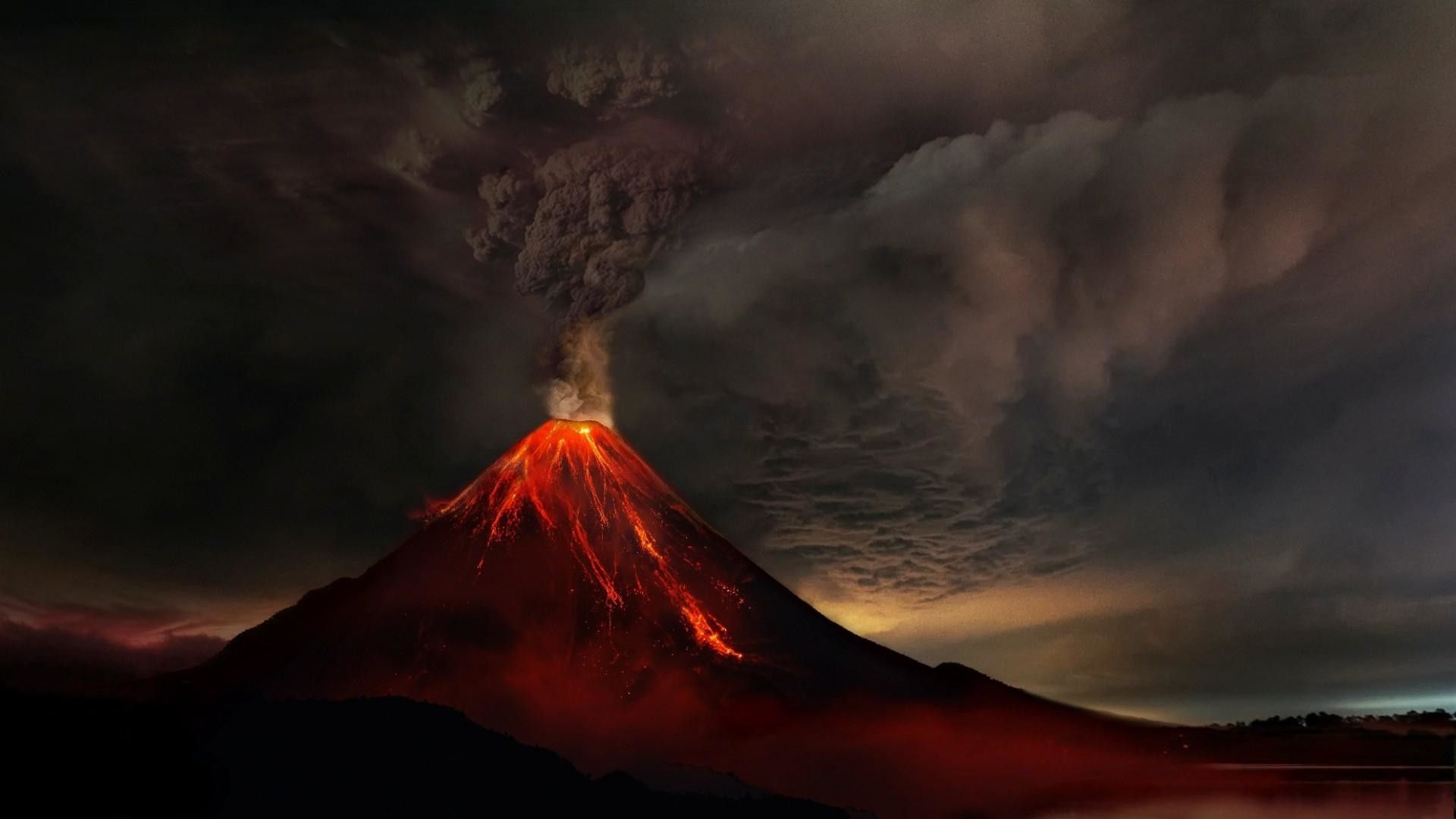 Volcano Wallpaper Top Background