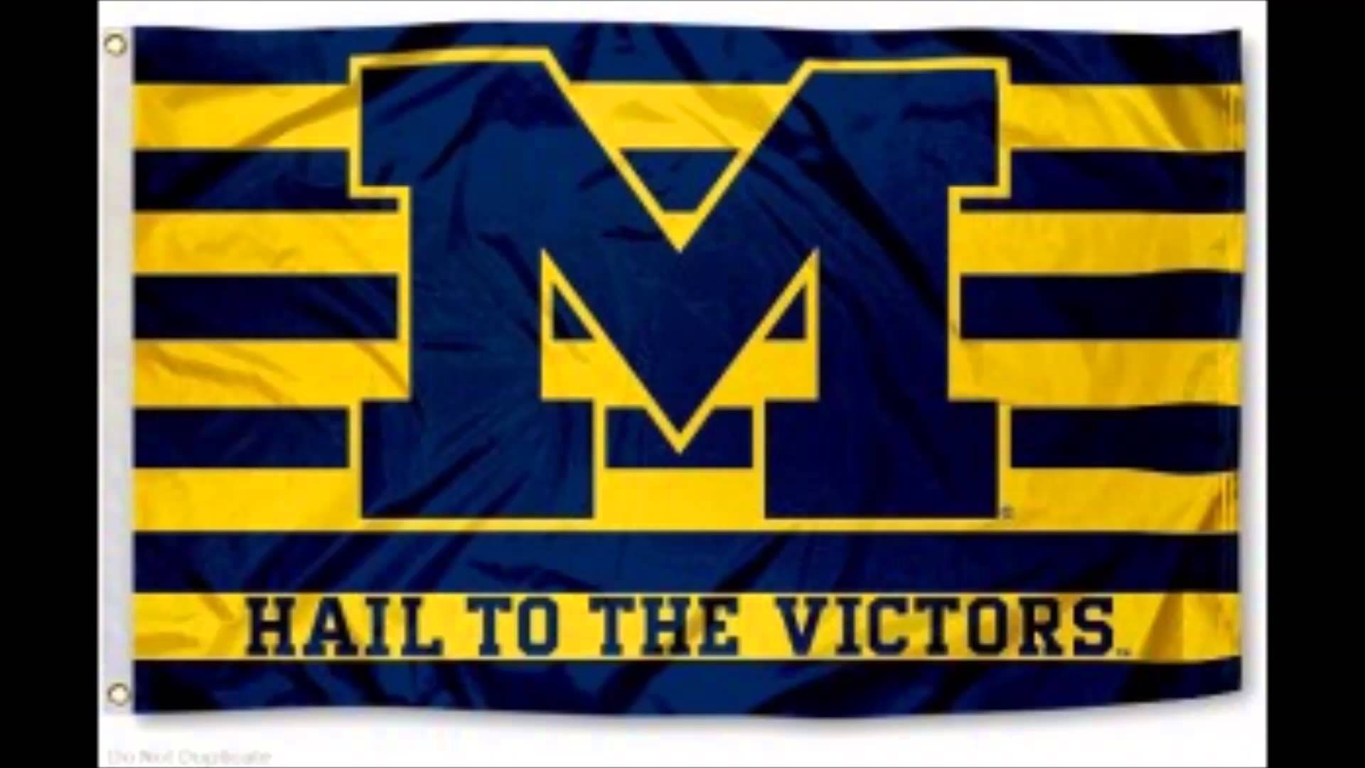 Hail To The Victors Michigan Fight Song Lyrics In Description