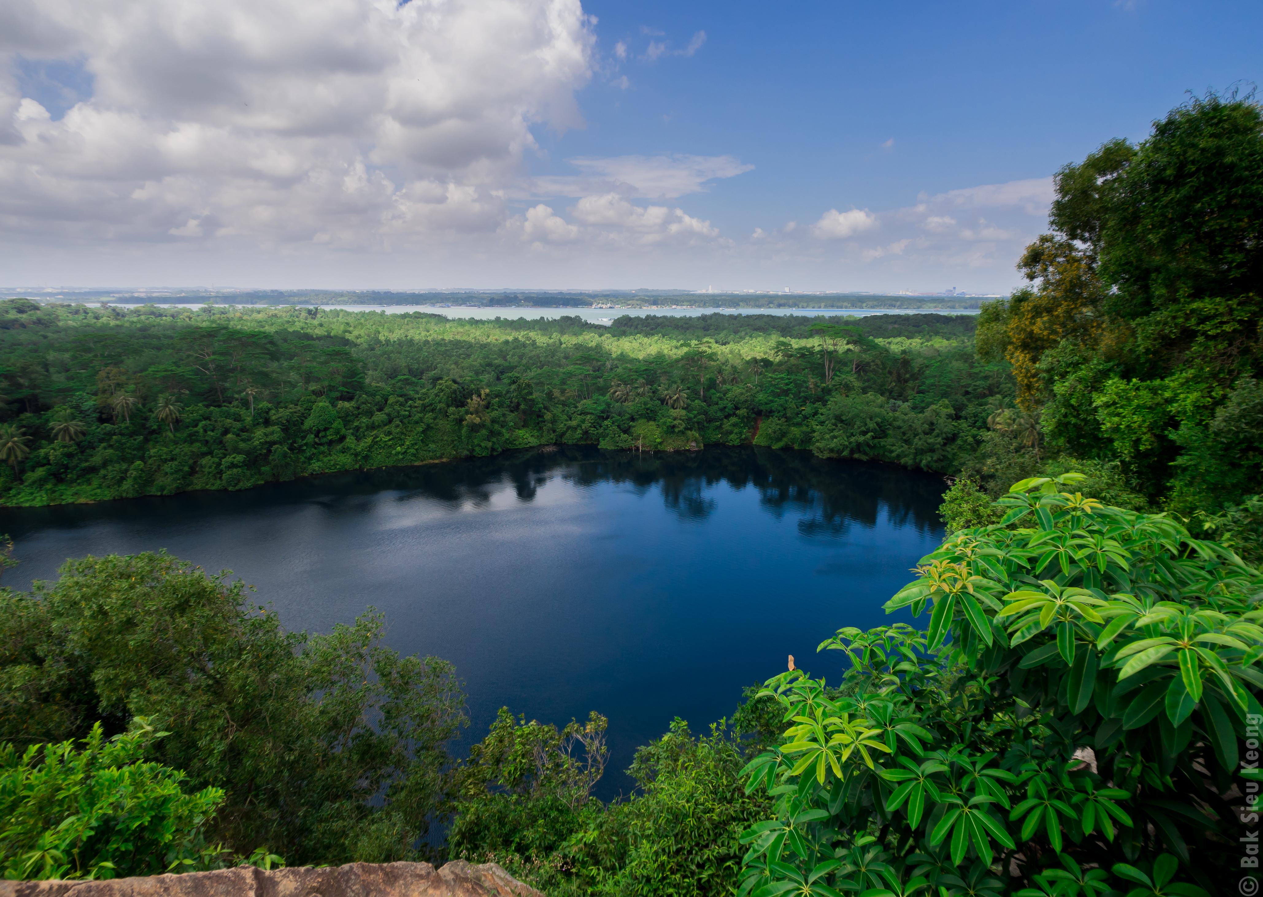 Free download A shot of Ubin Quarry from the cliffside Interesting how ...