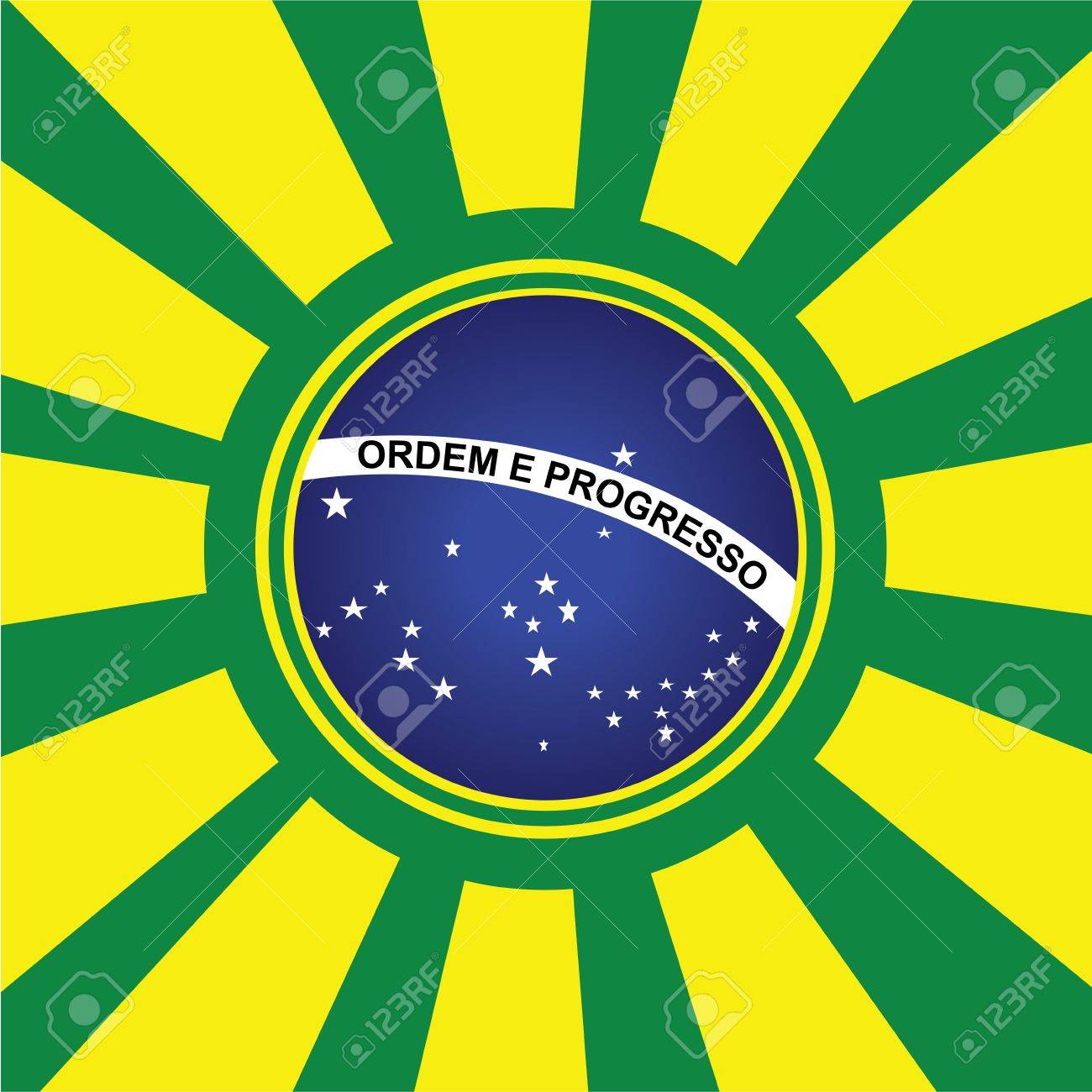 Special Brazil Background With Brazilian Flag Color Royalty