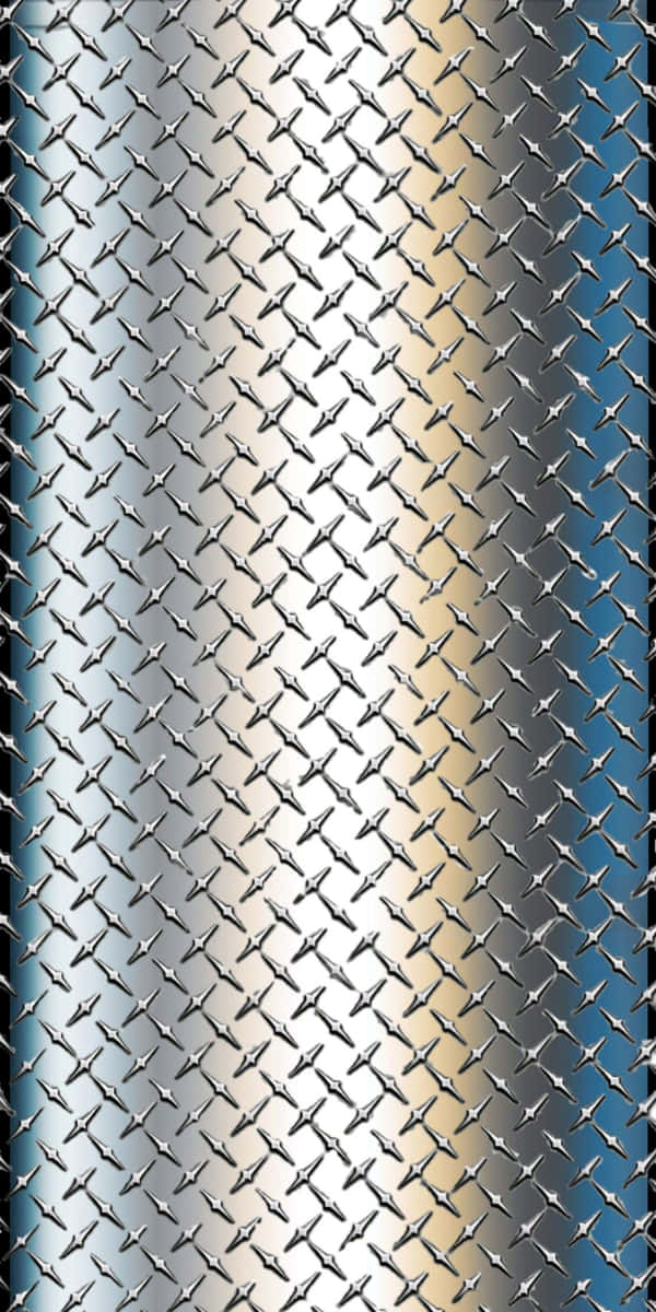 Metallic Diamond Plate Surface Wallpaper
