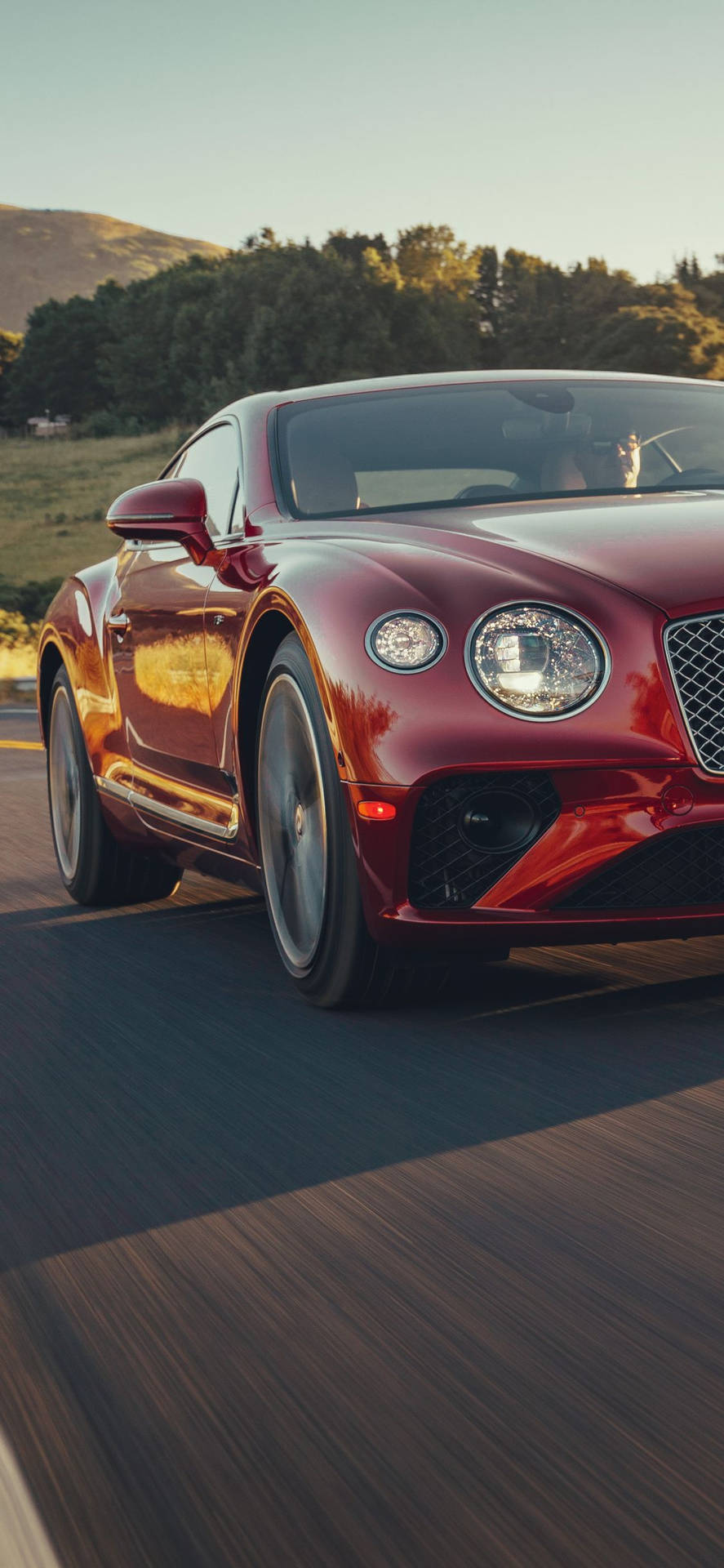 Brand New Red Bentley iPhone Wallpaper