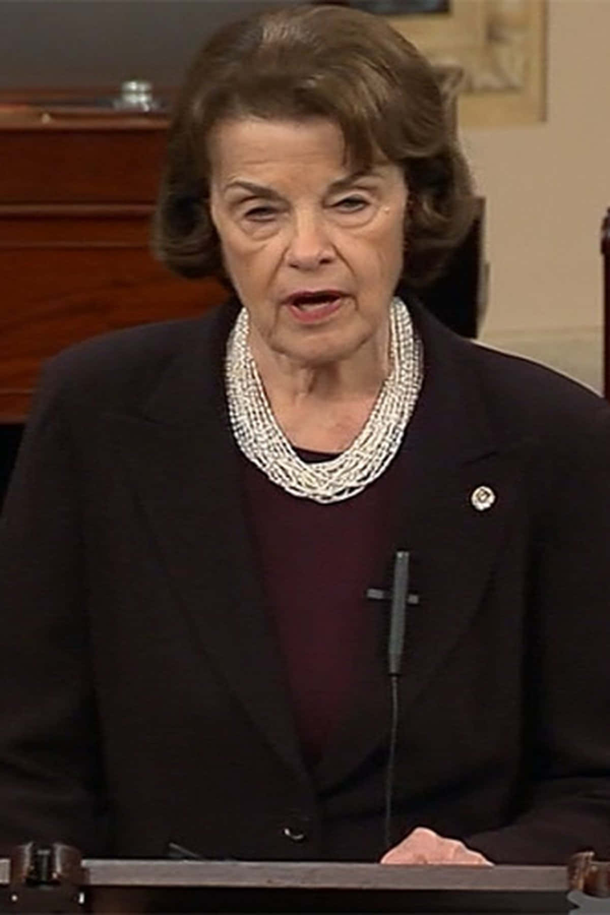 Dianne Feinstein Side Profile Wallpaper