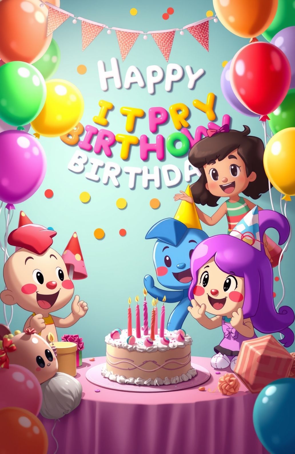 Cocomelon Happy BirtHDay Wallpaper