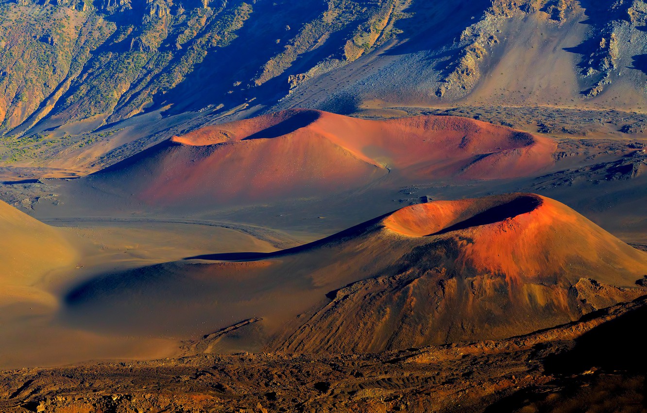 Wallpaper Volcanoes Crater Hawaii Maui Haleakala National Park