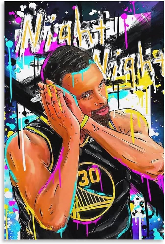 Amazon Steph Curry Night Poster Decorative Painting