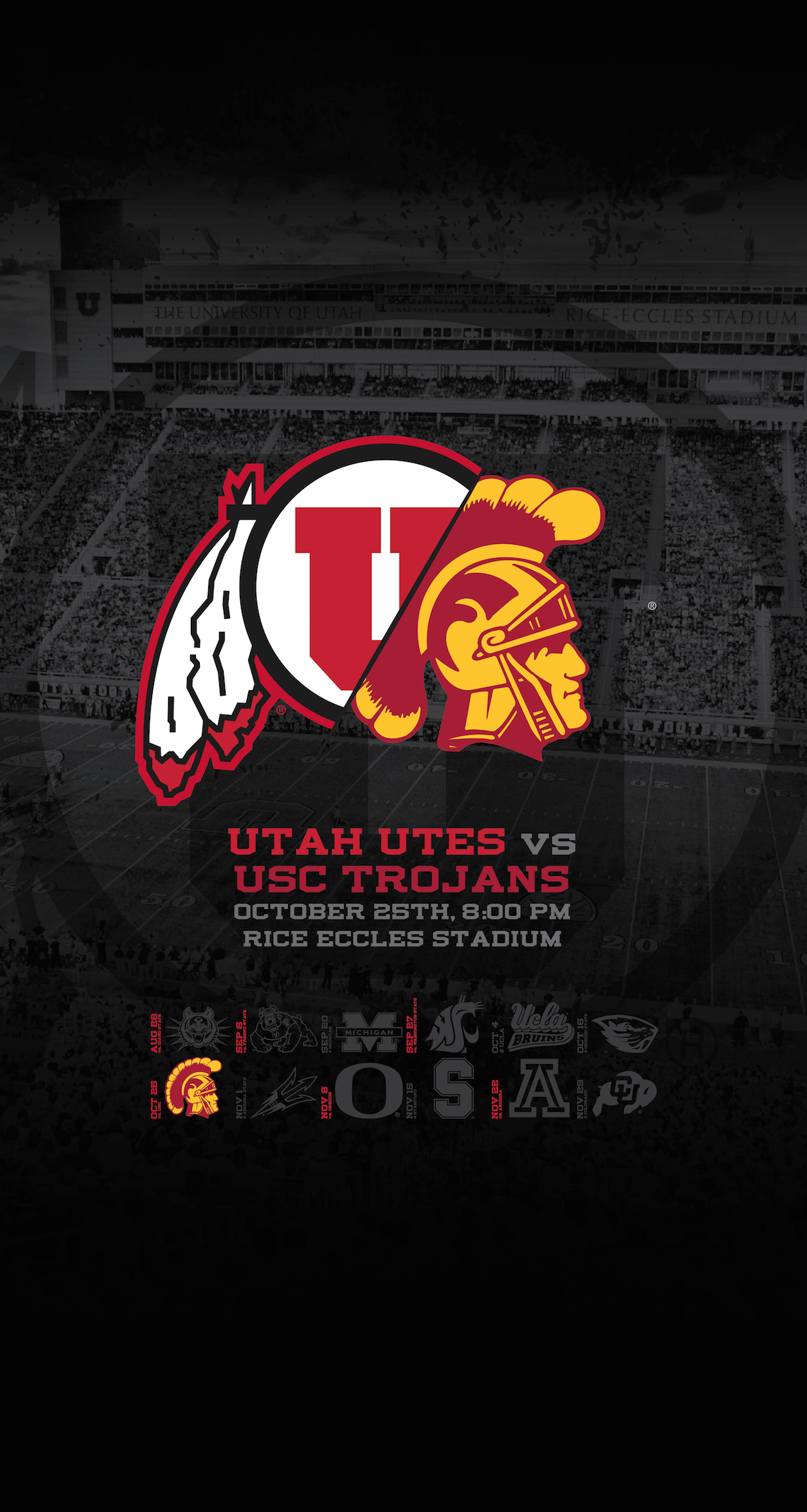 Utah Utes Vs Usc Trojans Wallpaper Blackout Game Dahlelama