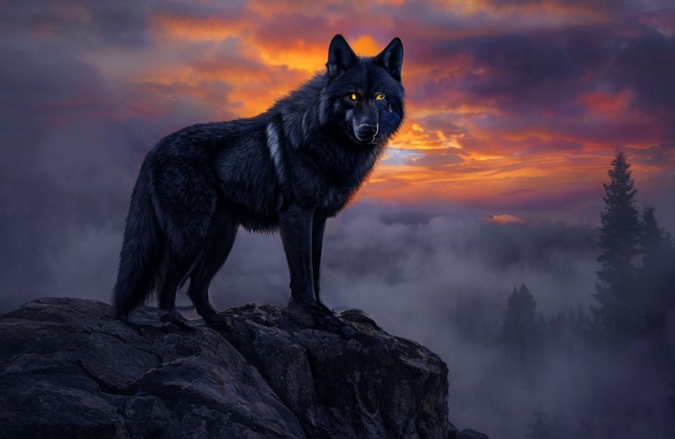Black Wolf Wallpaper