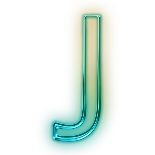 Capital Letter J Glowing Green Neon Icon Icons Etc Hd