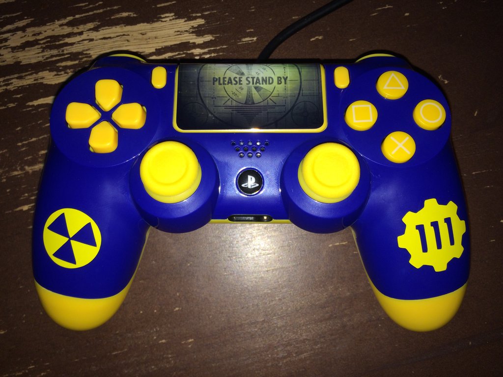 Free download Custom Fallout 4 PS4 Controller by JCRPrints on [1024x768] for your Desktop, Mobile & Tablet | Explore 46+ Custom Wallpaper for PS4 | PS4 Wallpapers, PS4 Wallpaper, PS4 Wallpaper