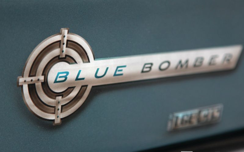 Blue Bomber Chevy Silverado Custom Insgnia Photo